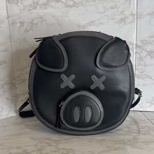Collector Edition Jeffree Star X Shane Dawson Black Leather Pig Large Backpack